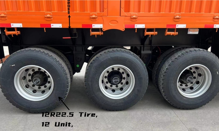 Tri Axle 50 Tons Fence Cargo Semi Trailer for Sale in Guinea Conakry