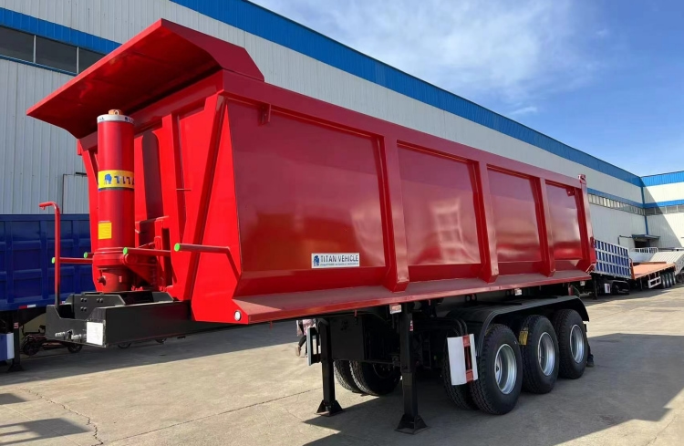 45 Cubic Meters Heavy Duty End Dump Trailer for Sale in Guinea