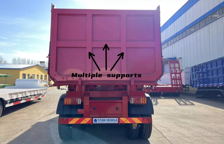 45 Cubic Meters Heavy Duty End Dump Trailer for Sale in Guinea