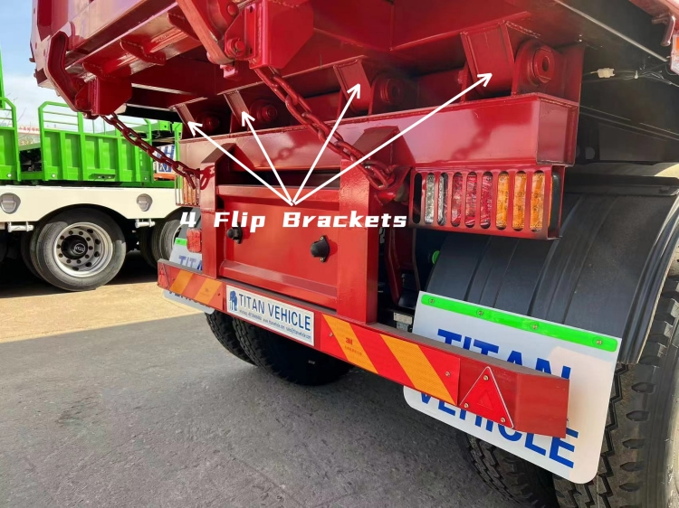 45 Cubic Meters Heavy Duty End Dump Trailer for Sale in Guinea