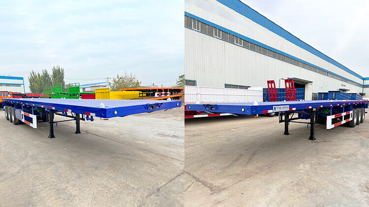 3 Axle Flat Bed Trailer | 40 Feet Flatbed Semi Trailer for Sale in Guinea