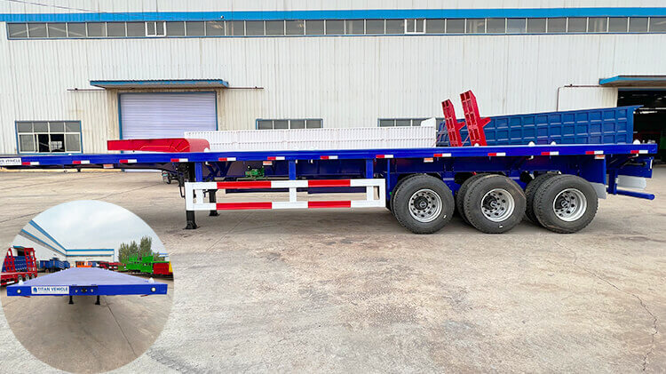 3 Axle Flat Bed Trailer | 40 Feet Flatbed Semi Trailer for Sale in Guinea