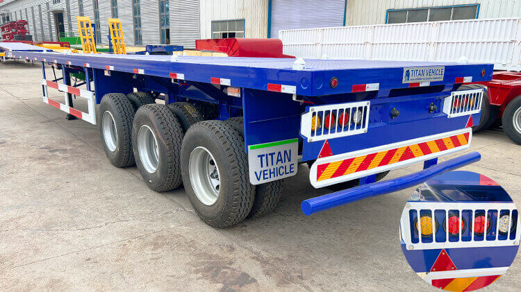 3 Axle Flat Bed Trailer | 40 Feet Flatbed Semi Trailer for Sale in Guinea