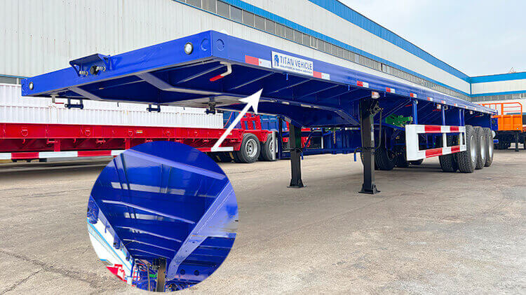 3 Axle Flat Bed Trailer | 40 Feet Flatbed Semi Trailer for Sale in Guinea