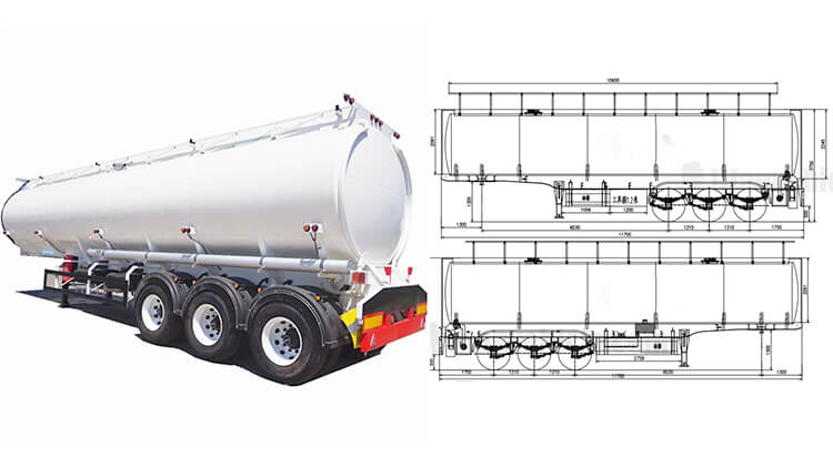 40000 Liters Semi Tanker Trailer - Oil Tanker Trailer for Sale in Guinea