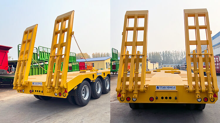 4 Axle Lowbed Trailer | Low Bed Trailer Truck for Sale in Guinea