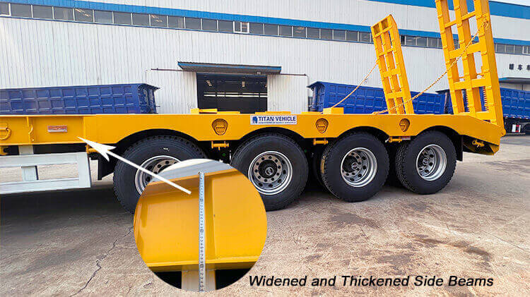 4 Axle Lowbed Trailer | Low Bed Trailer Truck for Sale in Guinea