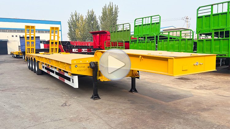 4 Axle Lowbed Trailer | Low Bed Trailer Truck for Sale in Guinea