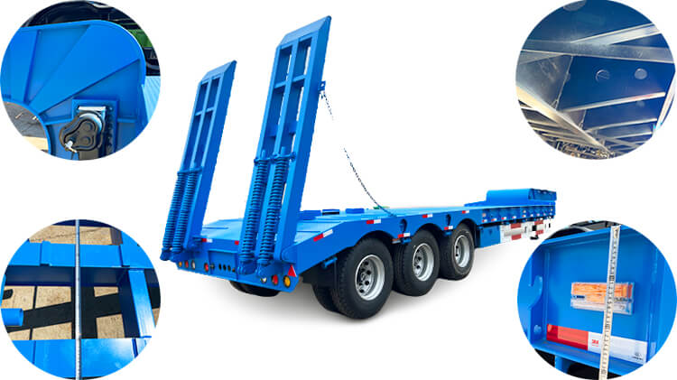 3 Axle 60 Ton Low Loader Trailer for Sale in Guinea