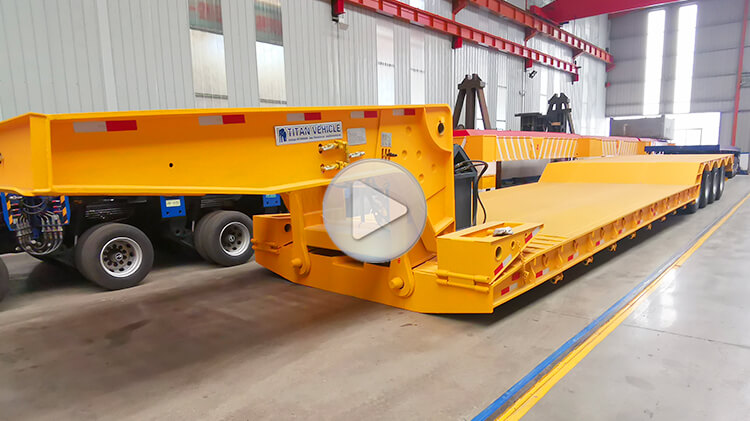 4 Axle Detachable Lowboy Trailer for Sale in Guinea