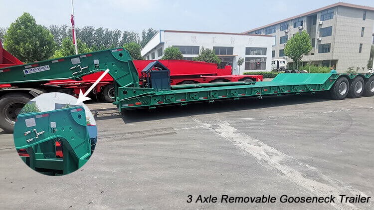 3 Axle 80ton Lowboy Trailer for Sale in Guinea