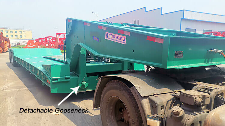 3 Axle 80ton Lowboy Trailer for Sale in Guinea