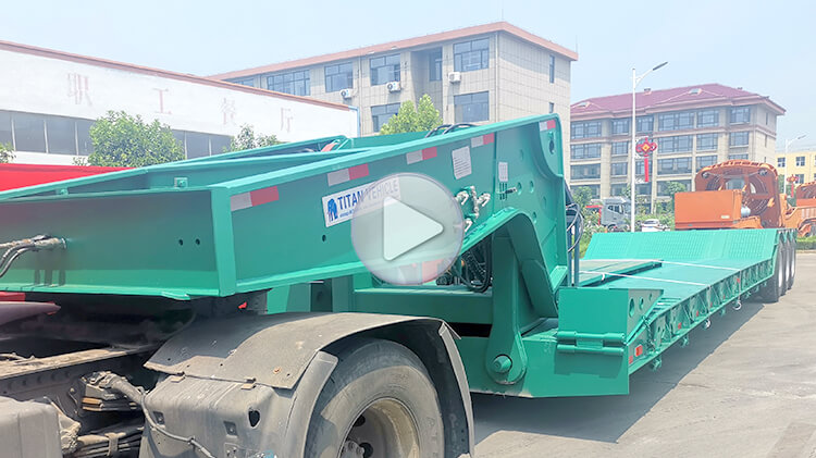 3 Axle 80ton Lowboy Trailer for Sale in Guinea