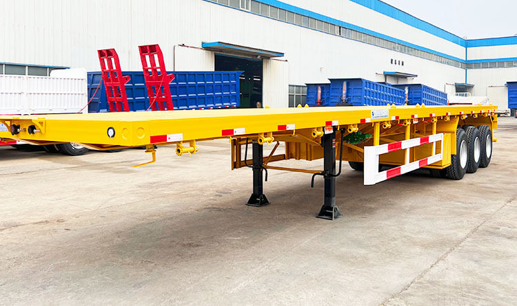 3 Axle Flat Bed Trailer | 40 Feet Flatbed Semi Trailer for Sale in Guinea