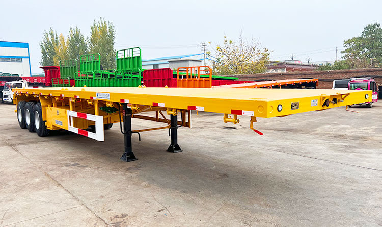 3 Axle Flat Bed Trailer | 40 Feet Flatbed Semi Trailer for Sale in Guinea