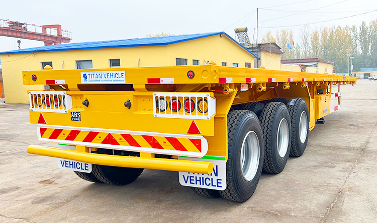 3 Axle Flat Bed Trailer | 40 Feet Flatbed Semi Trailer for Sale in Guinea