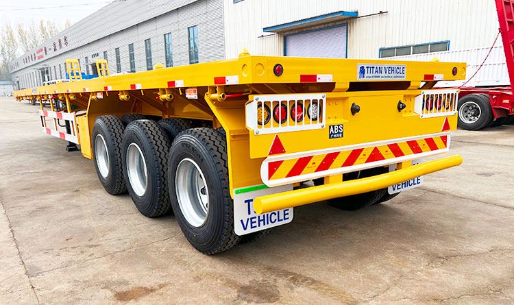 3 Axle Flat Bed Trailer | 40 Feet Flatbed Semi Trailer for Sale in Guinea