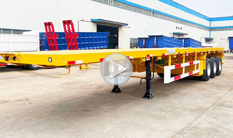 3 Axle Flat Bed Trailer | 40 Feet Flatbed Semi Trailer for Sale in Guinea
