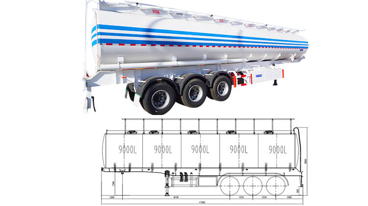 Fuel Tanker Price | Fuel Tanker Semi Trailer for Sale in Guinea