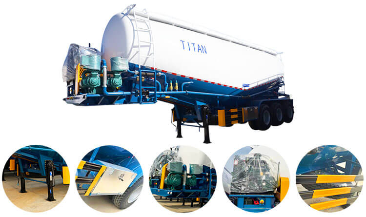 45cbm Bulk Transport Truck | Bulk Cement Trailer Price in Guinea