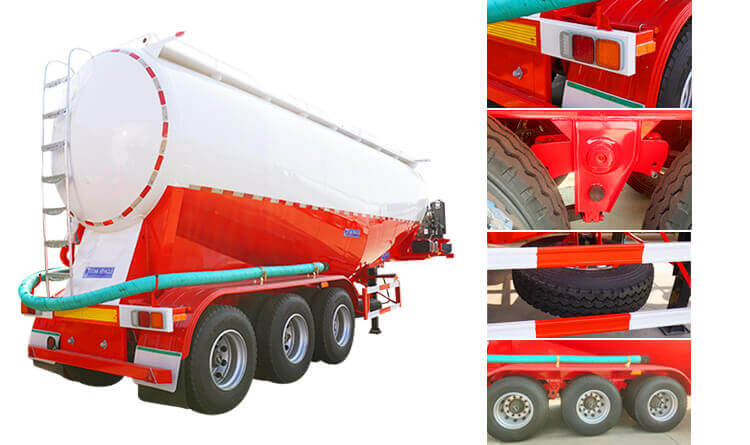 3 Axle Cement Bulker Trailer | Cement Tanker Truck for Sale in Guinea