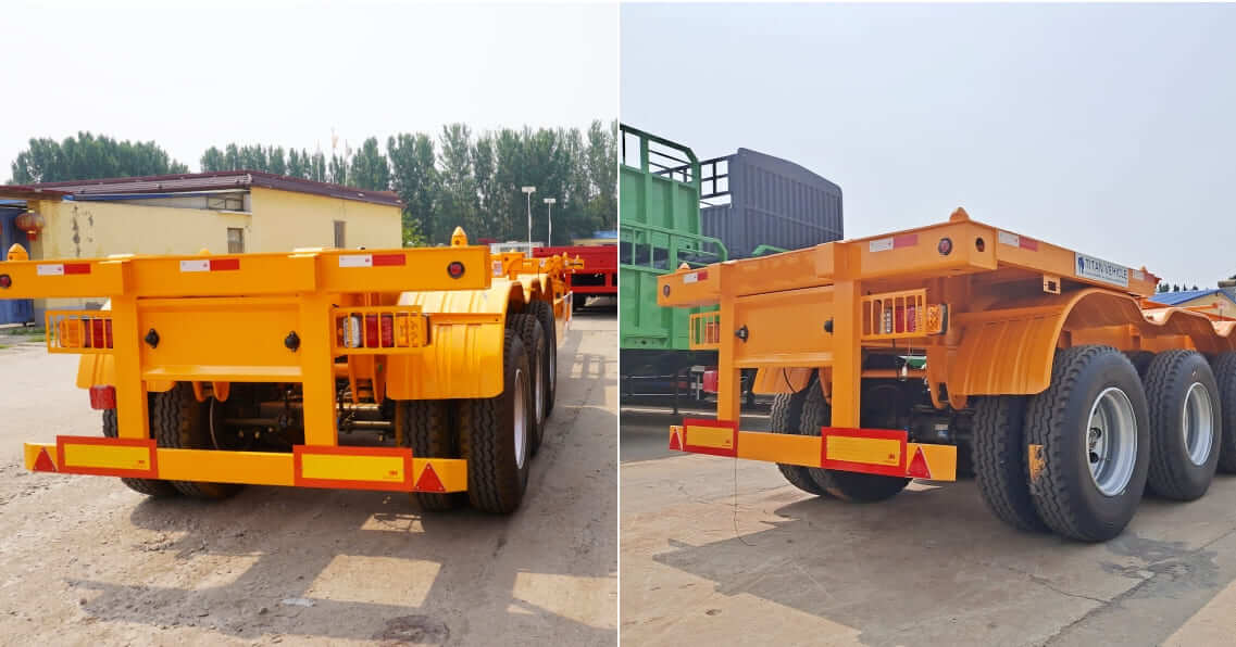 Tri Axle 40ft Cargo Container Trailer Chassis for Sale in Guinea
