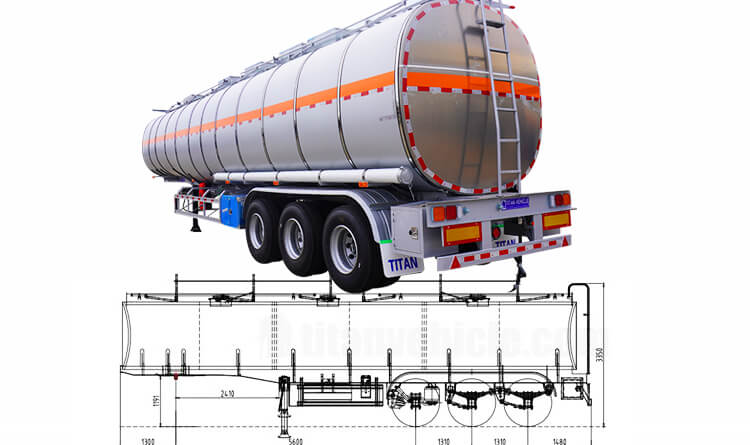 Stainless Steel Tanker - Fuel Tanker Trailer for Sale in Guinea