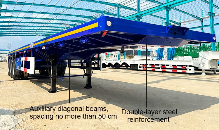 3 Axle Flatbed Truck Trailer for Sale in Guinea