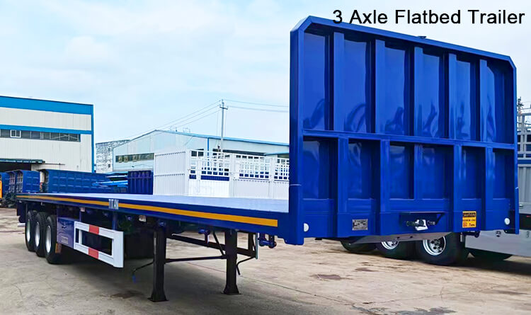3 Axle Flatbed Tractor Trailer for Sale in Guinea