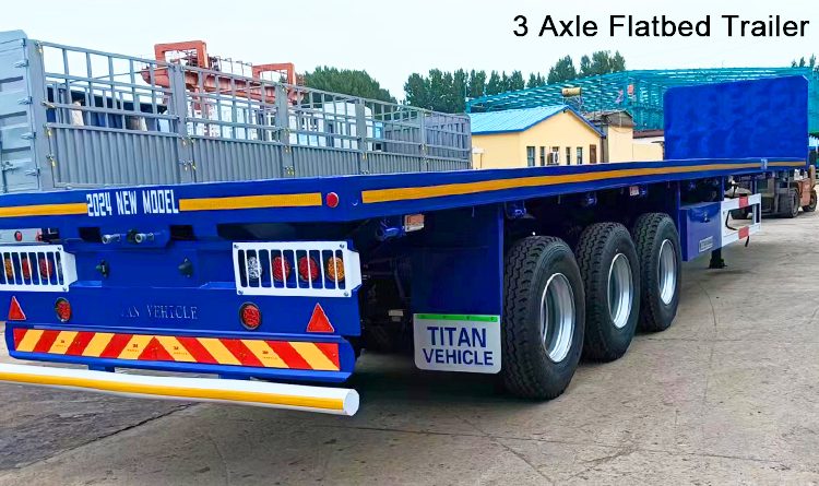3 Axle Flatbed Tractor Trailer for Sale in Guinea