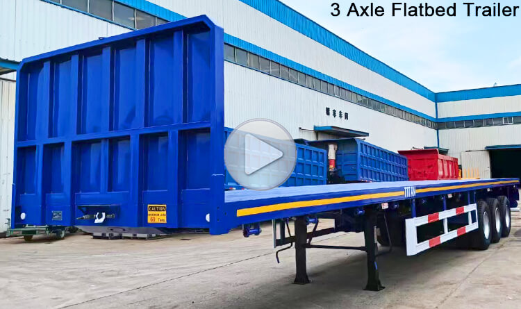 3 Axle Flatbed Tractor Trailer for Sale in Guinea