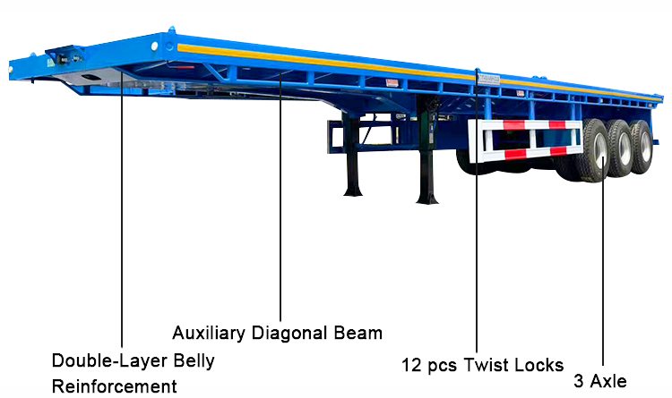 40 Ft Flatbed Trailer for Sale in Guinea