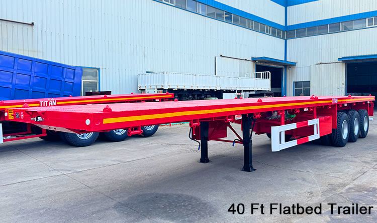 3 Axle Container Flatbed Trailer for Sale in Guinea