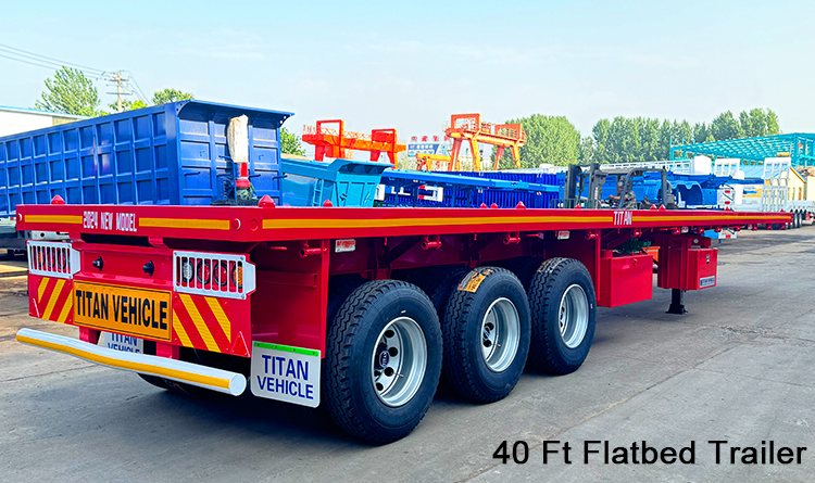 3 Axle Container Flatbed Trailer for Sale in Guinea