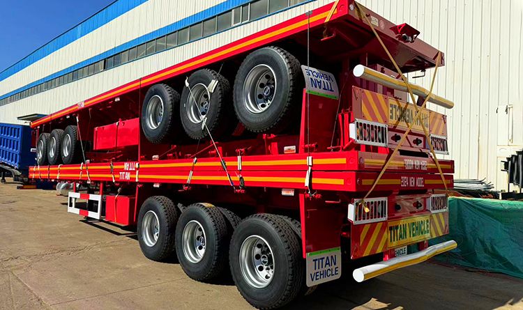 3 Axle Container Flatbed Trailer for Sale in Guinea