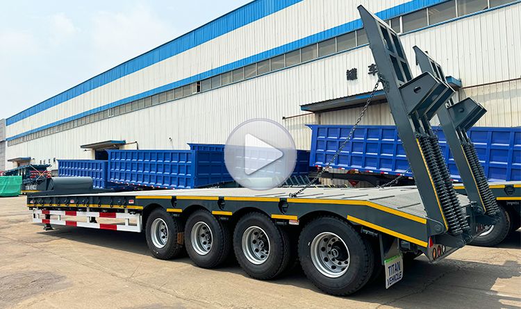 100 Ton 4 Axle Lowbed Trailer for Sale in Guinea