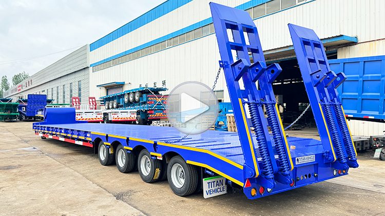 4 Axle Low Bed Semi Trailer for Sale in Guinea