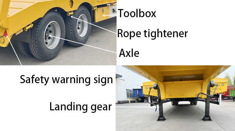 40 Tons 2 Axle Low Bed Trailer Truck (1)