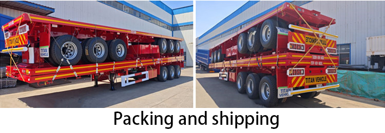 3 Axle 40 Ft Flatbed Semi Trailer for Sale in Guinea