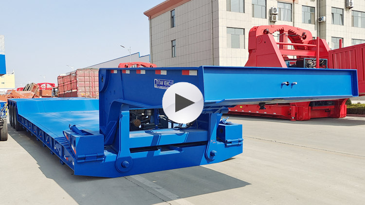 3 Line 6 Axle Detachable Lowboy Trailer for Sale