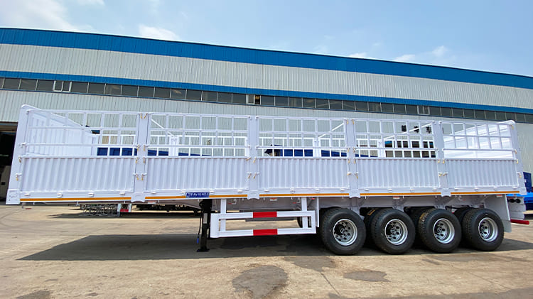 China Fence Semi Trailer | Fence Cargo Trailer for Sale in Guinea Conakry