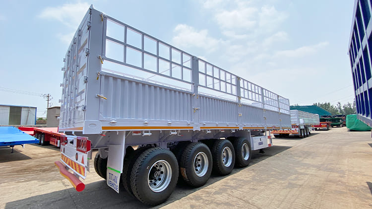 China Fence Semi Trailer | Fence Cargo Trailer for Sale in Guinea Conakry