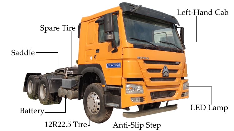 Sinotruk Howo 371 Used Tractor Trucks for Sale in Guinea Conakry