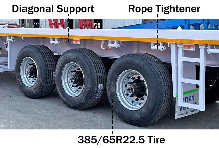 40 Ft Flatbed Semi Trailer Price for Sale in Guinea