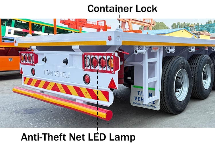 40 Ft Flatbed Semi Trailer Price for Sale in Guinea