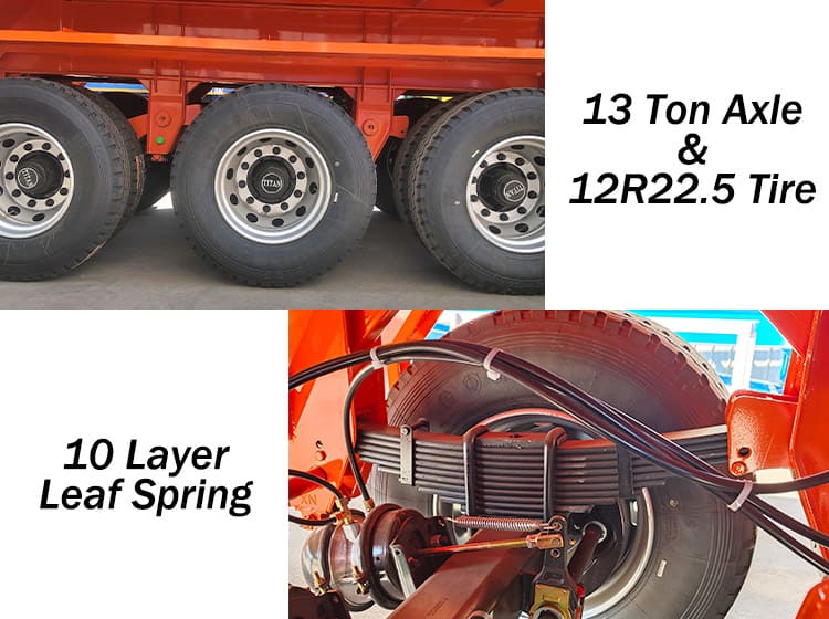 3 Axle Dump Trailer for Semi Truck for Sale in Guinea