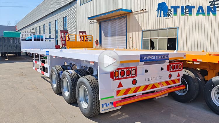 40 Ft Flatbed Semi Trailer Price for Sale in Guinea