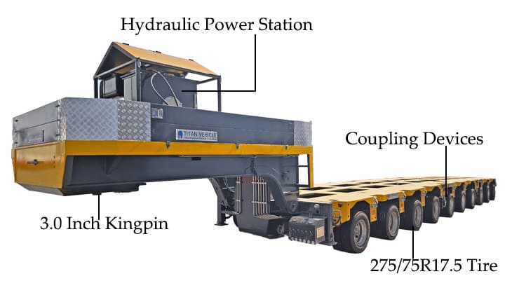 10 Axle Hydraulic Modular Trailer for Sale in Guinea