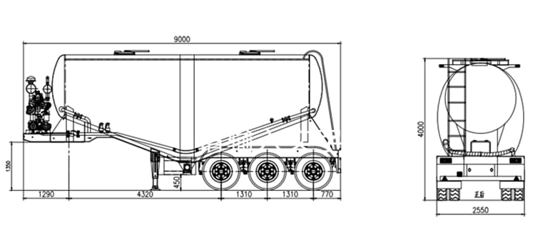 Cement Bulker Trailer for Sale in Guinea