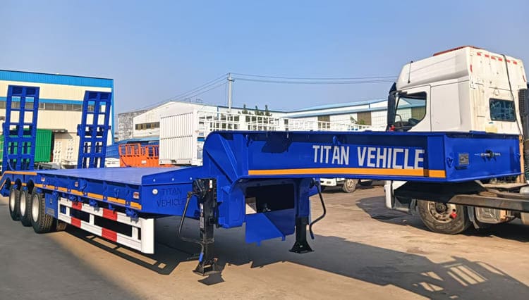 3 Axle Low Bed Trailer Truck Price in Guinea